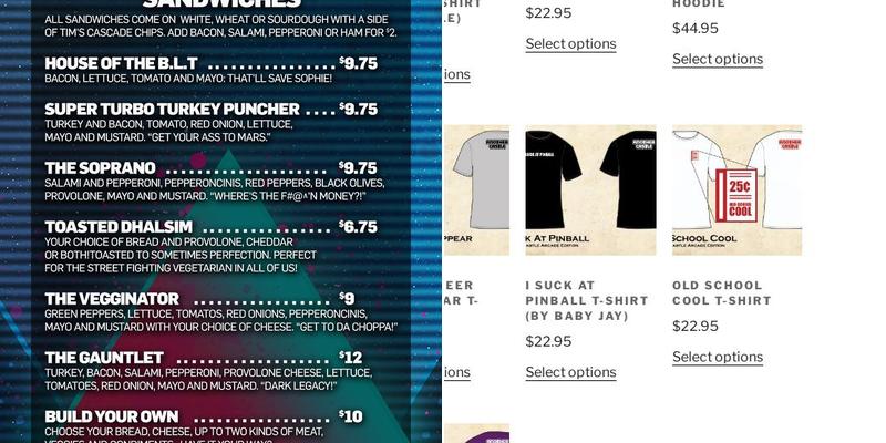 Another Castle Arcade Edition - Bremerton Menu