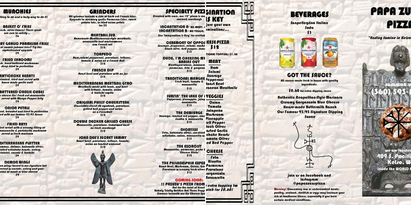Erebus Menu