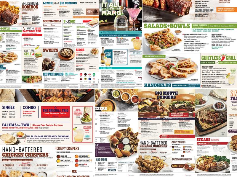 Chili's Grill & Bar Menu