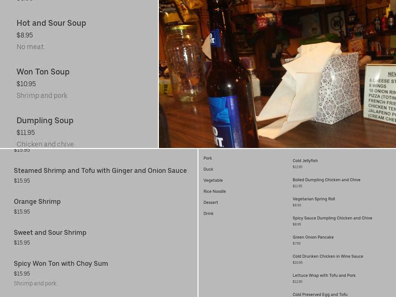 Dew Drop Inn Menu