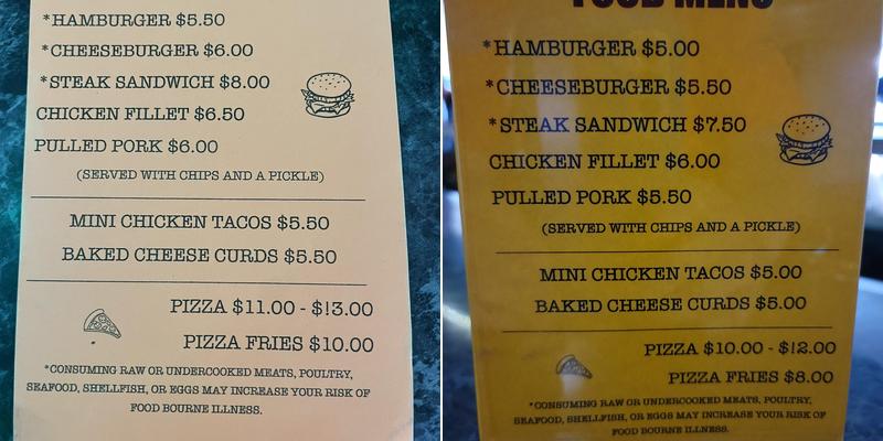 Poor Nate’s Place Menu