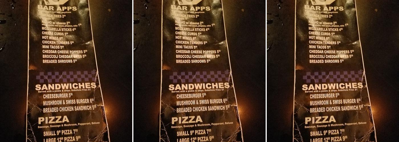 Jack Rabbit Fizz Menu