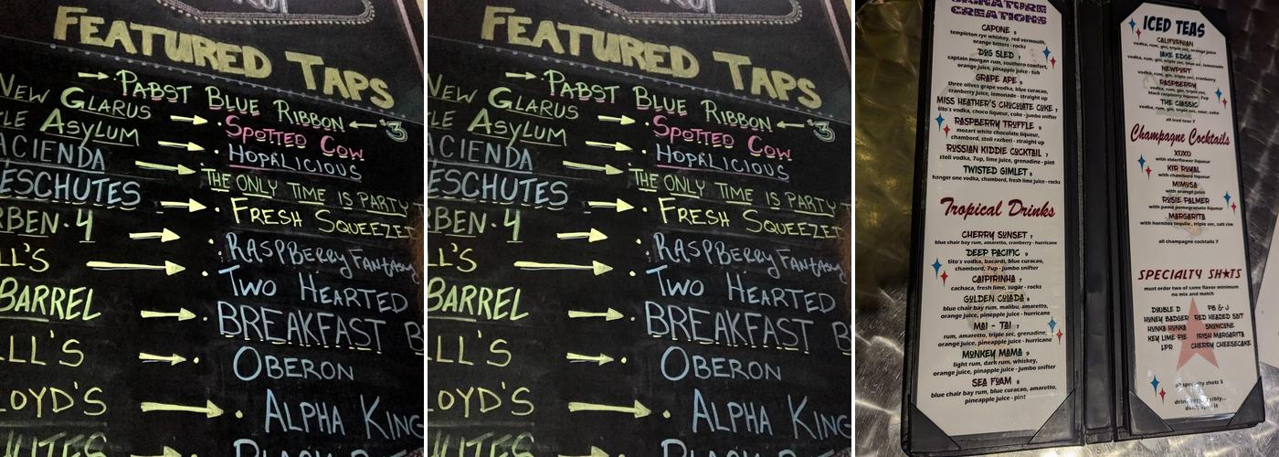 Atomic Koi Cocktail Lounge Menu