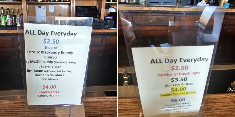 Railroad Station Menu