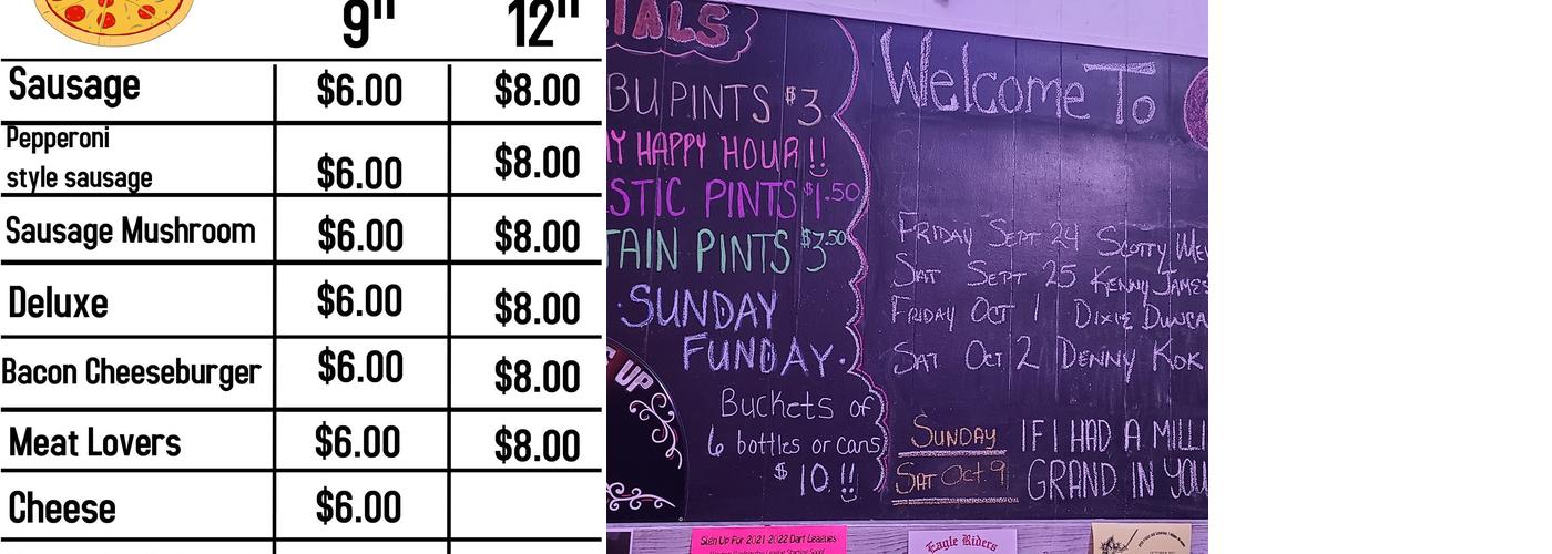Our Bar Menu
