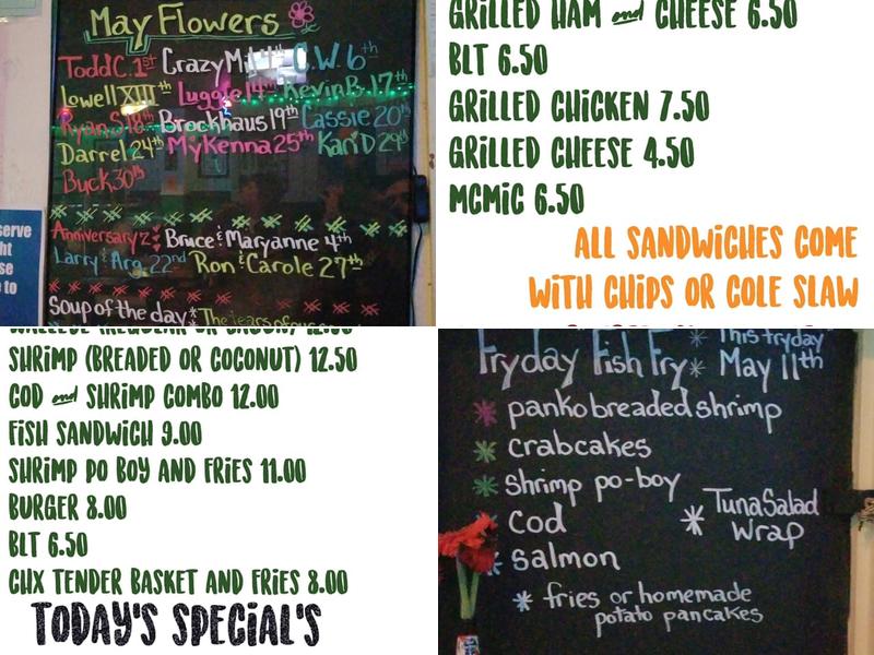 Sheehan's Menu
