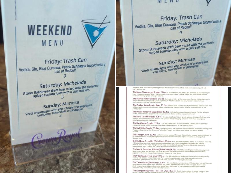 Saucy's Sports Bar Menu