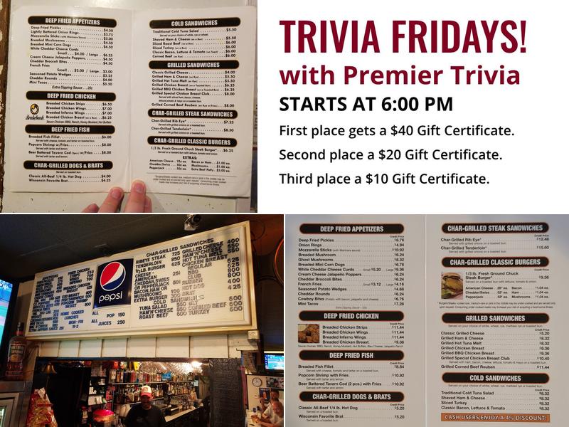 Pitcher's Pub Menu