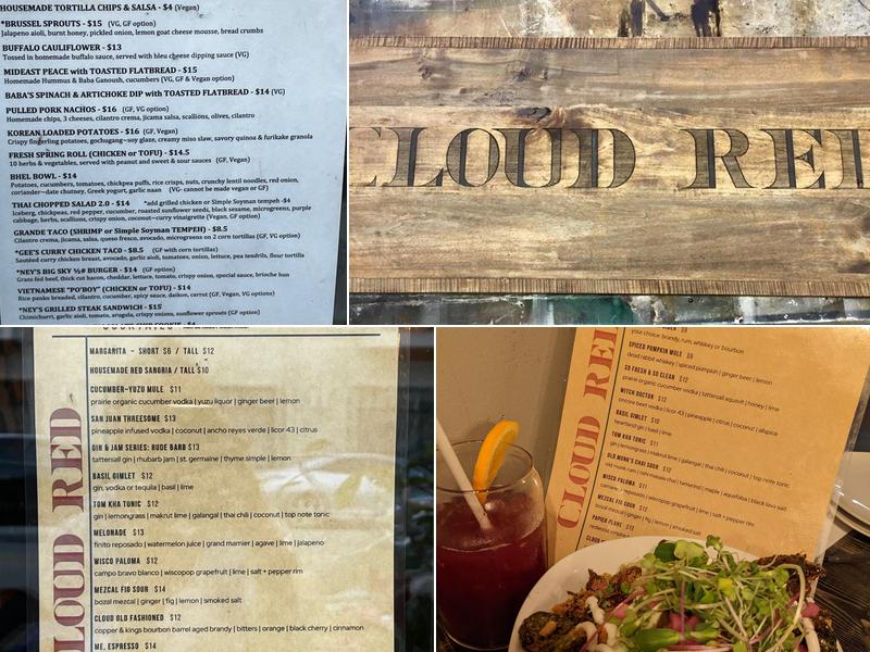 Cloud Red Menu