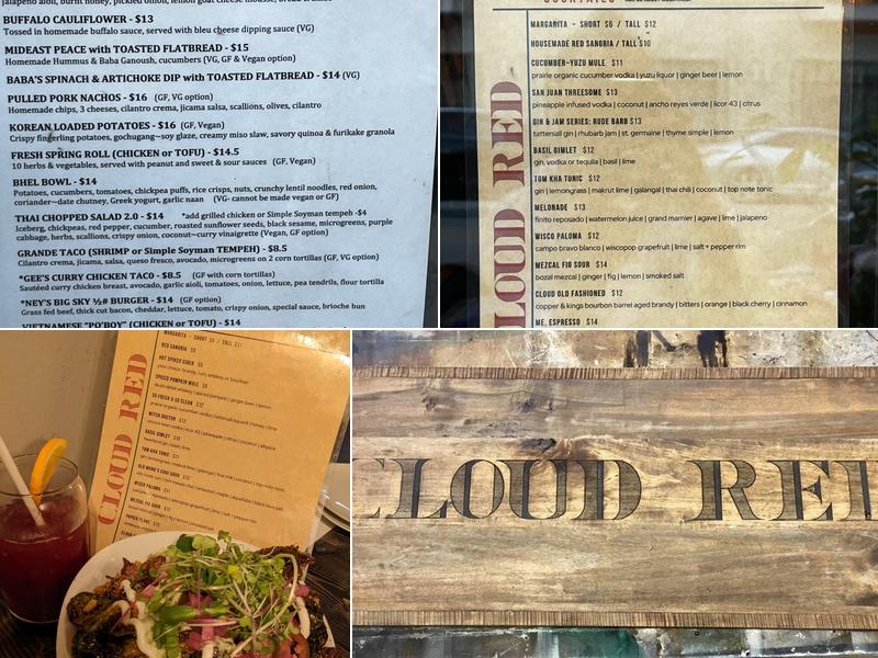 Cloud Red Menu
