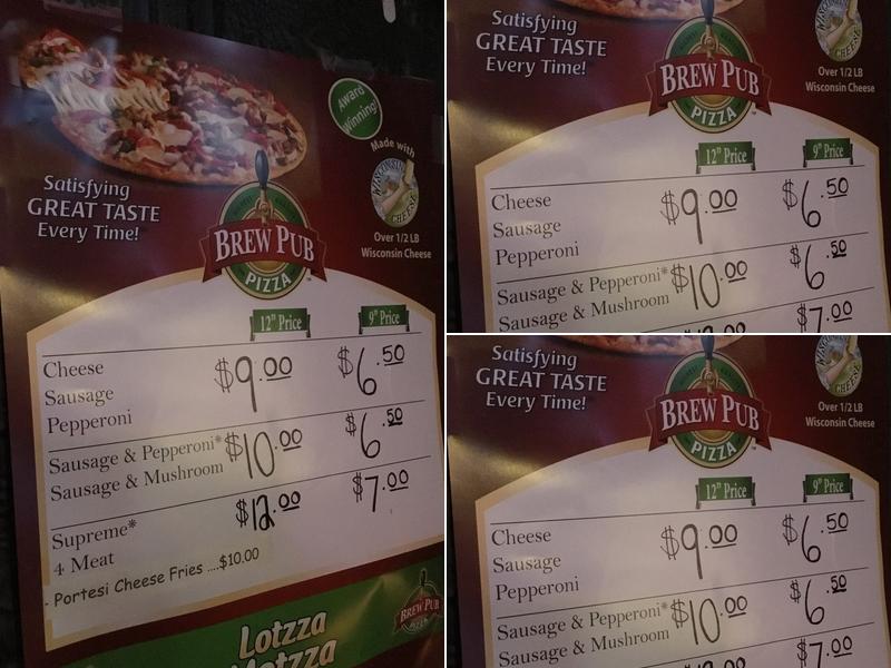 Loppnow's Sports Bar Menu