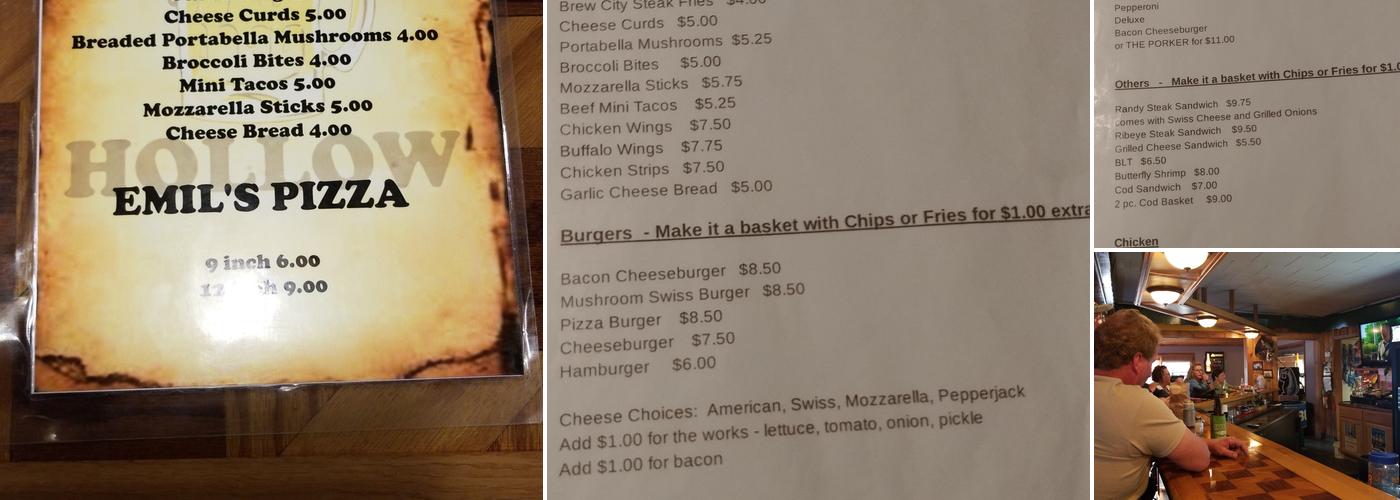 Hanson's Hollow LLC Menu