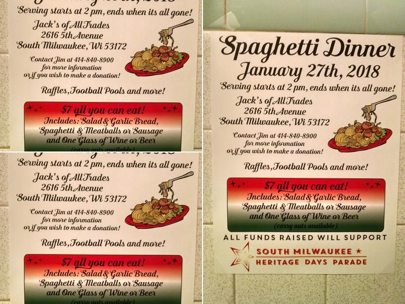 Jack's of All Trade Menu