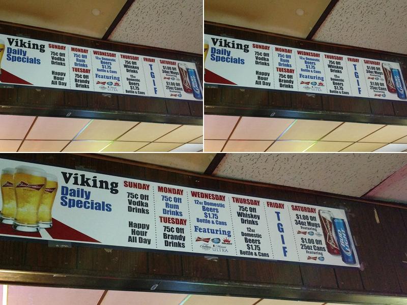 Viking Lounge & Liquor Store Menu