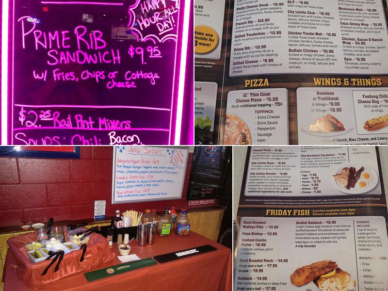 City Limits Menu