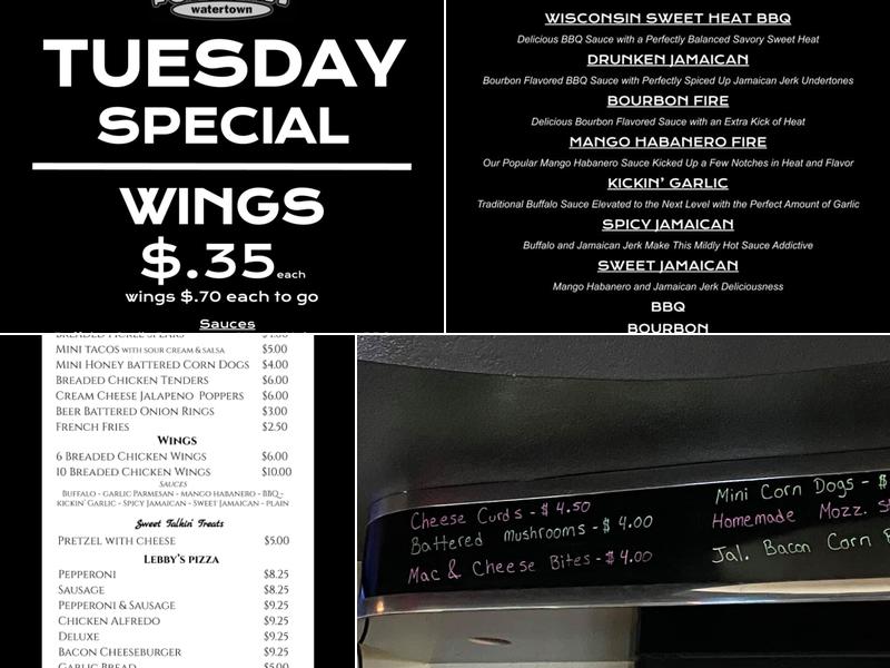 Ken's Firecracker Pub Menu