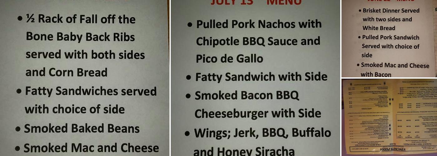 The Bubbler Menu