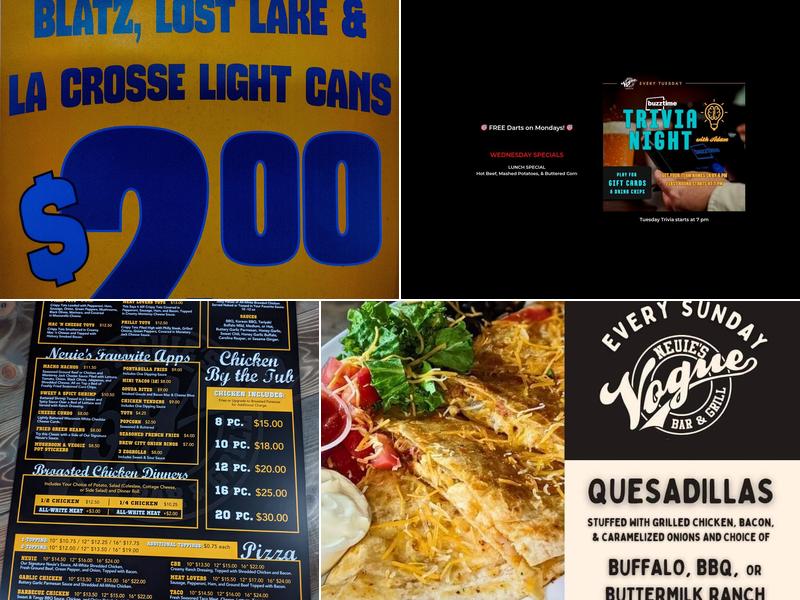 Neuie's Vogue Bar & Grill Menu