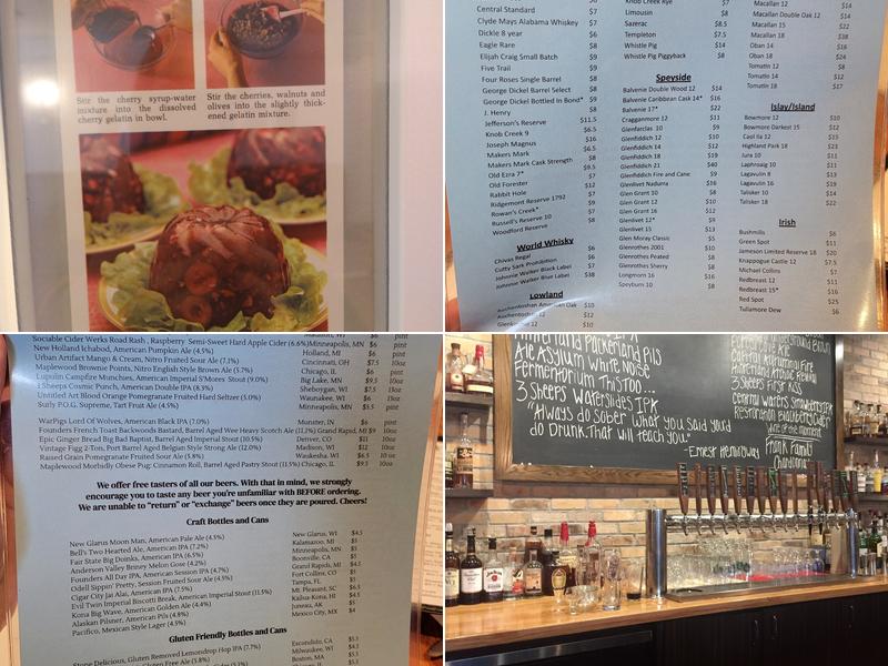 The Free House Pub Menu