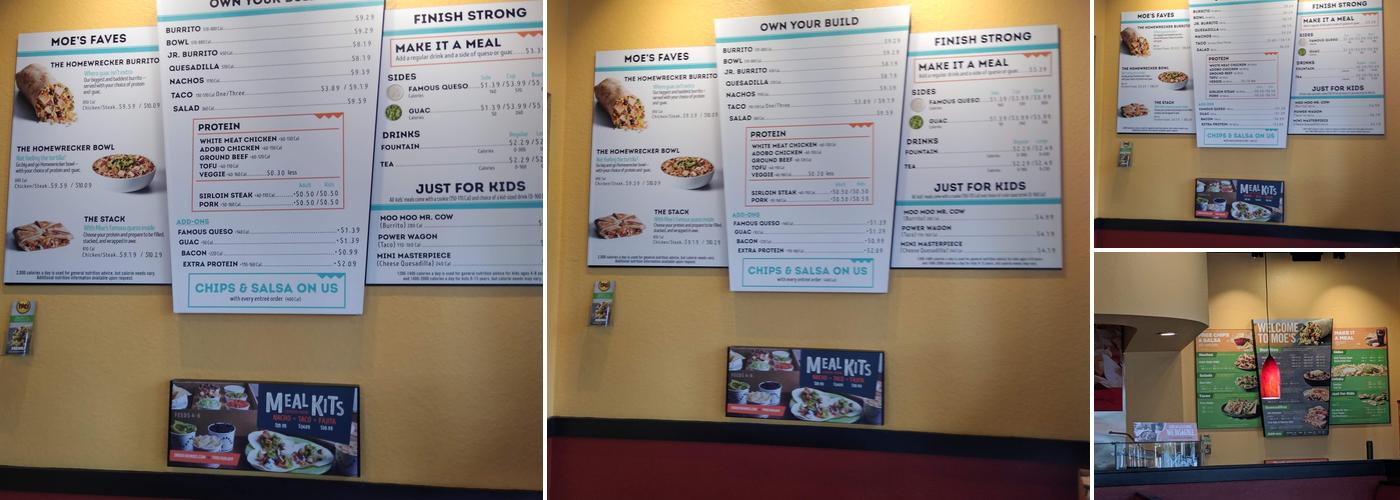 Moe's Southwest Grill Menu