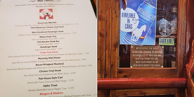 Mint Bar Menu