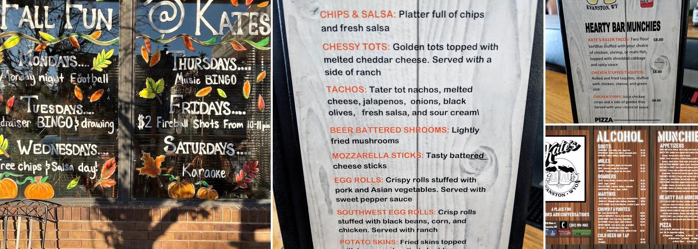 Kate's Menu