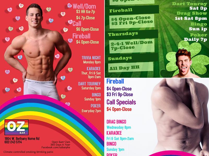 Oz Bar Menu