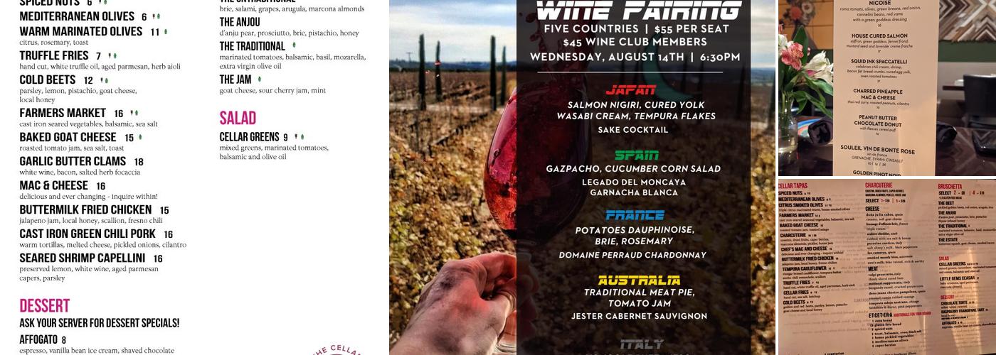 The Cellar | Wine & Tapas Menu