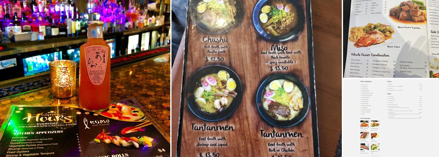 Kumo Sushi and Lounge New City Menu