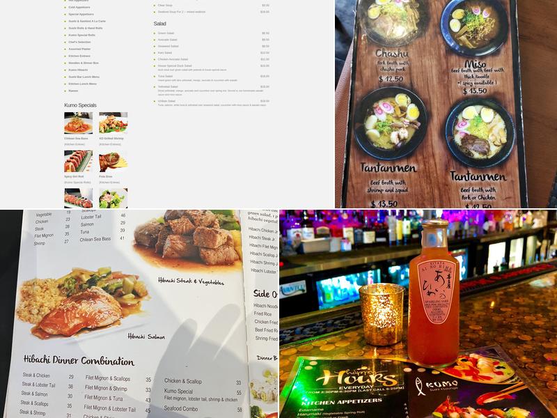 Kumo Sushi and Lounge New City Menu