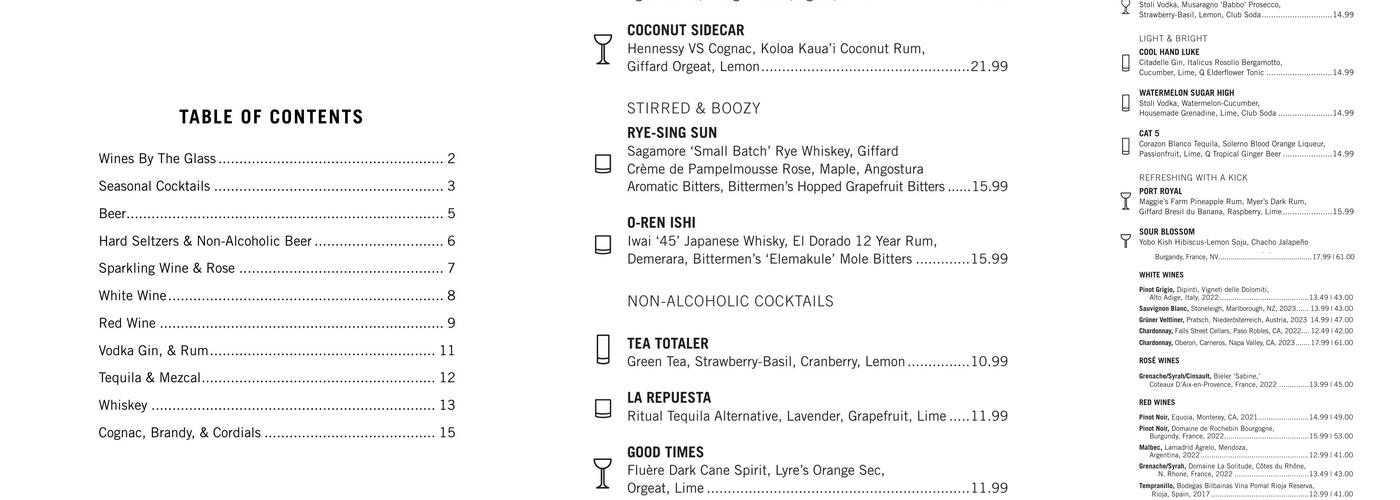 Clyde's of Gallery Place Menu