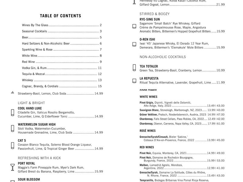 Clyde's of Gallery Place Menu