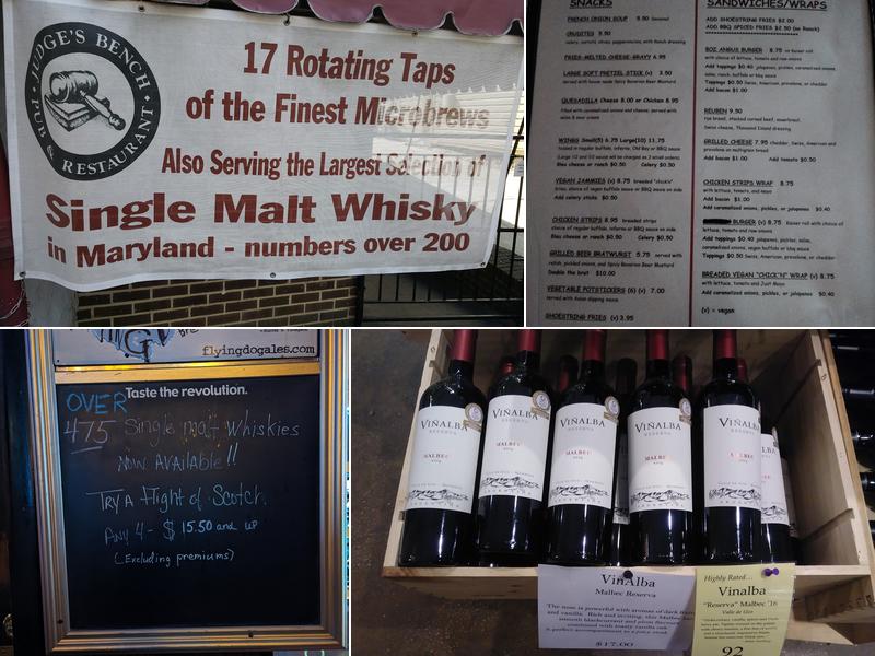 The Judge's Bench Menu