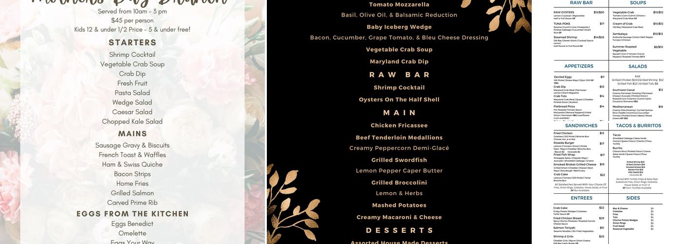 Libations Menu