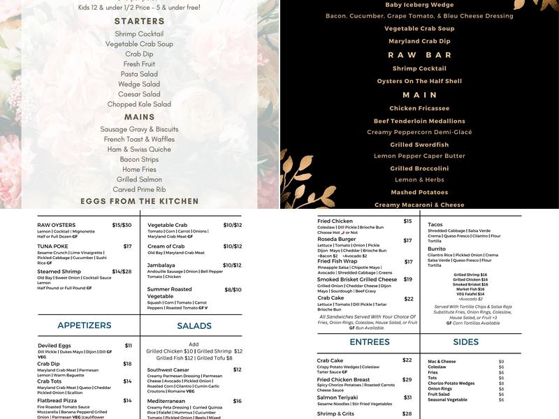 Libations Menu