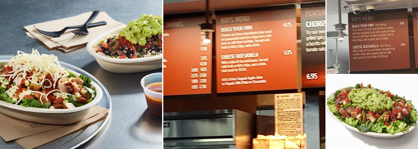 Chipotle Mexican Grill Menu