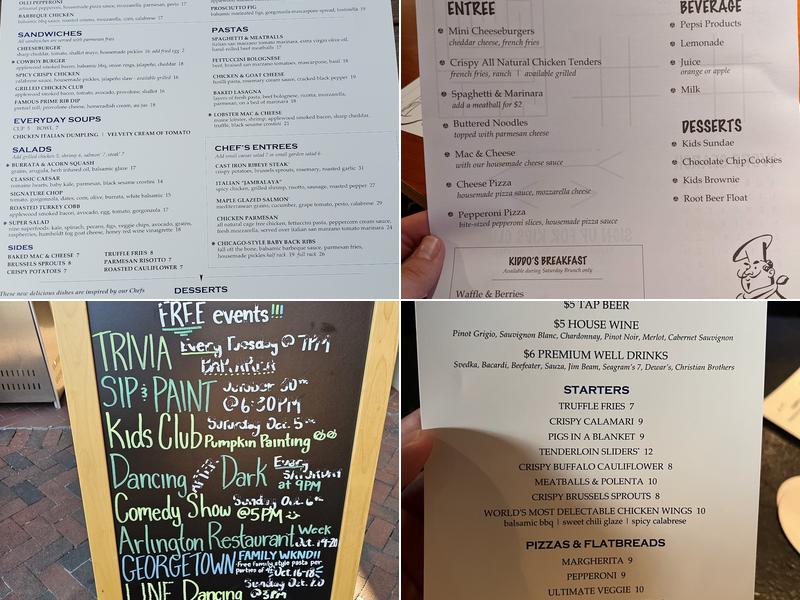 Pinstripes Menu