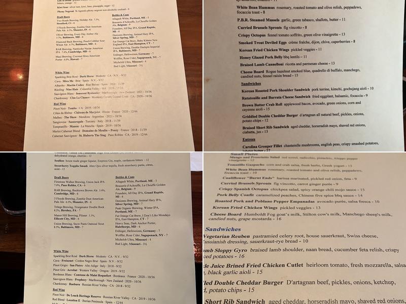 1157 Bar & Kitchen Menu