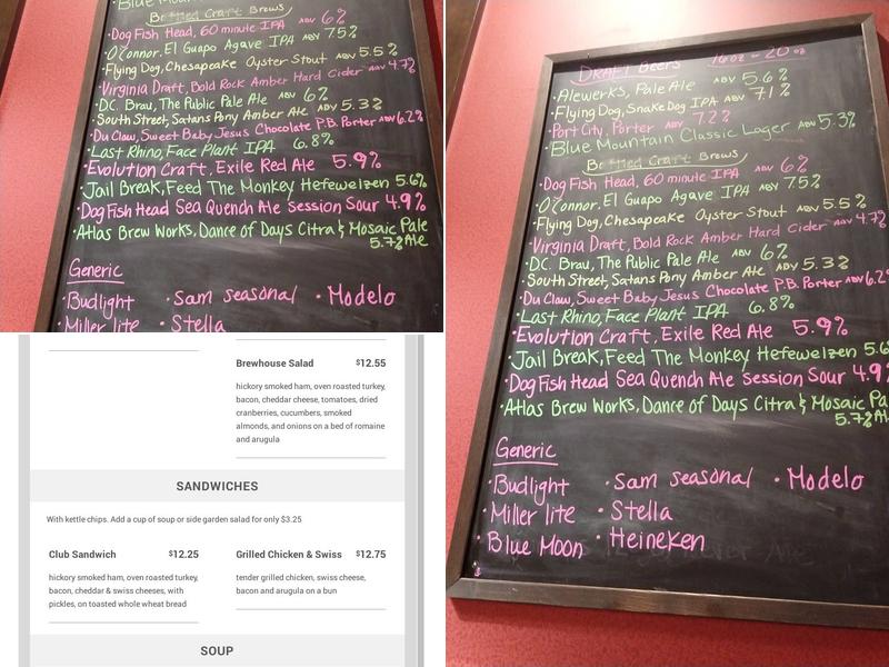 DC Craft Brews Menu