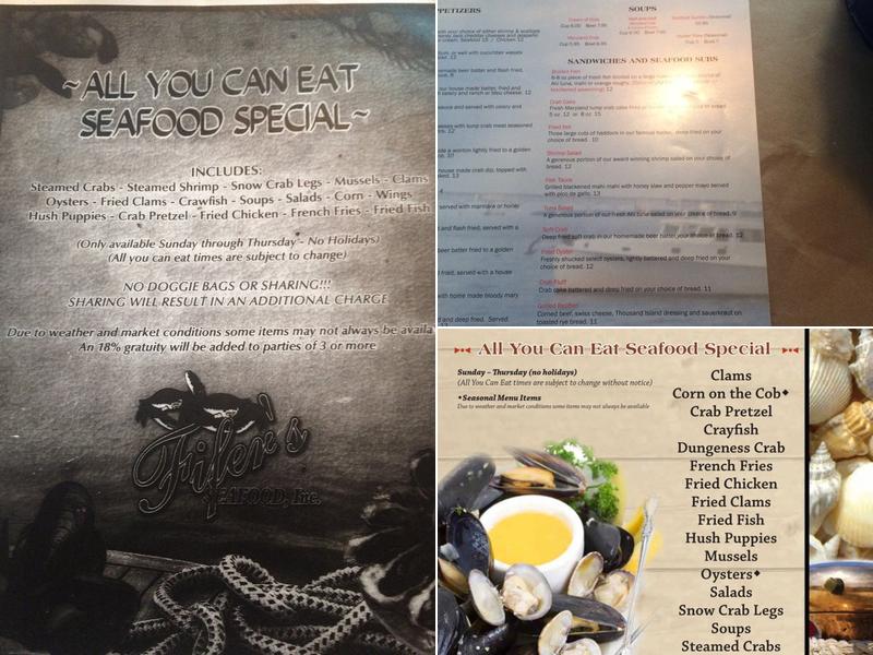 Fifer's Craft House Menu
