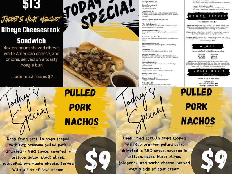 Y Go By Bar and Grill Menu