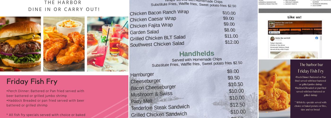 Harbor Bar Menu