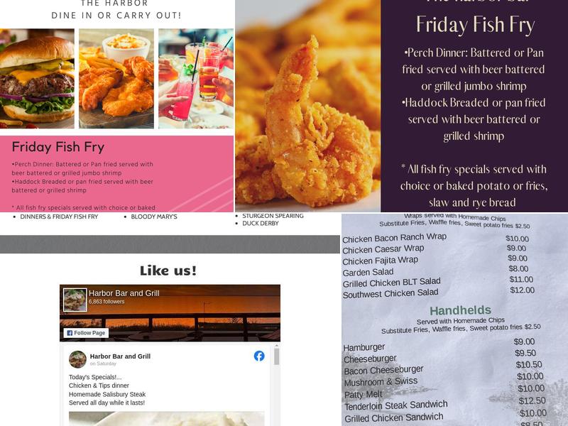 Harbor Bar Menu