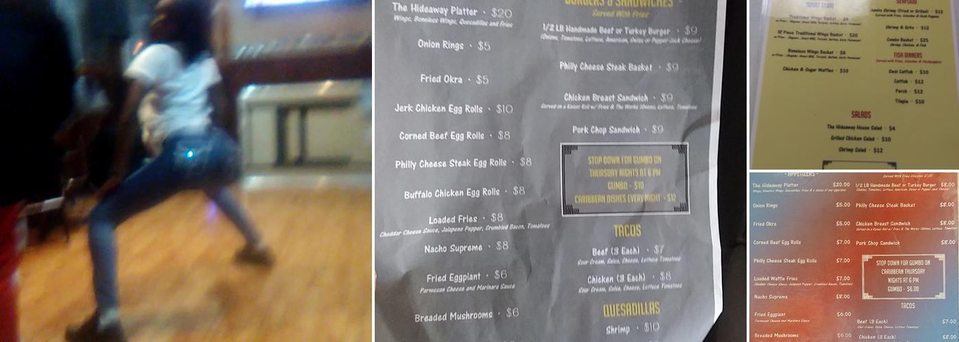 Hideaway Menu