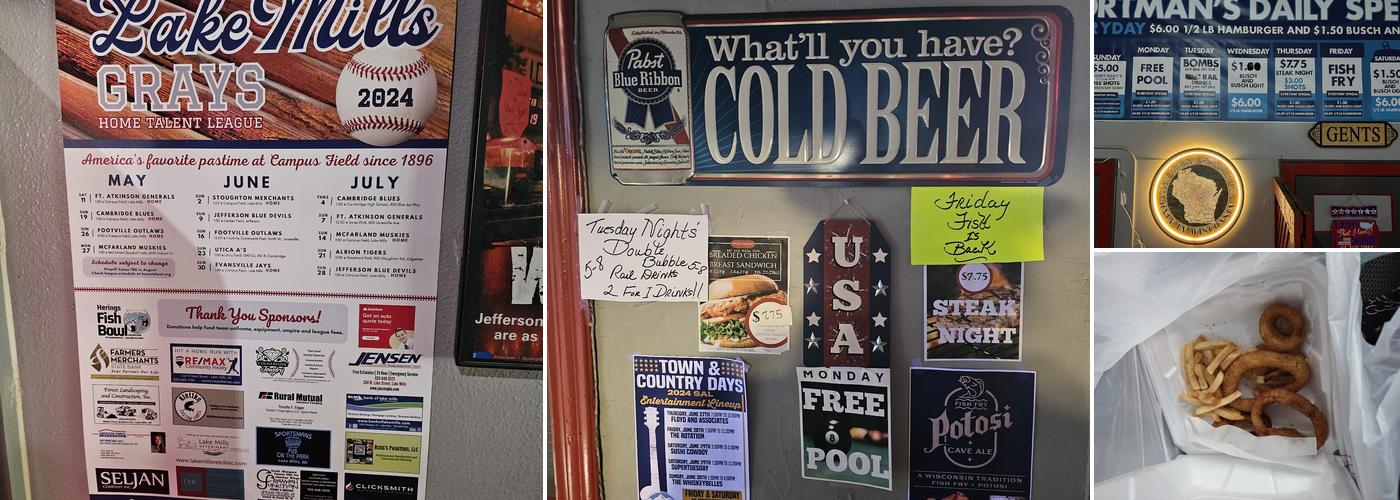 Sportsman's Pub on the Park Menu