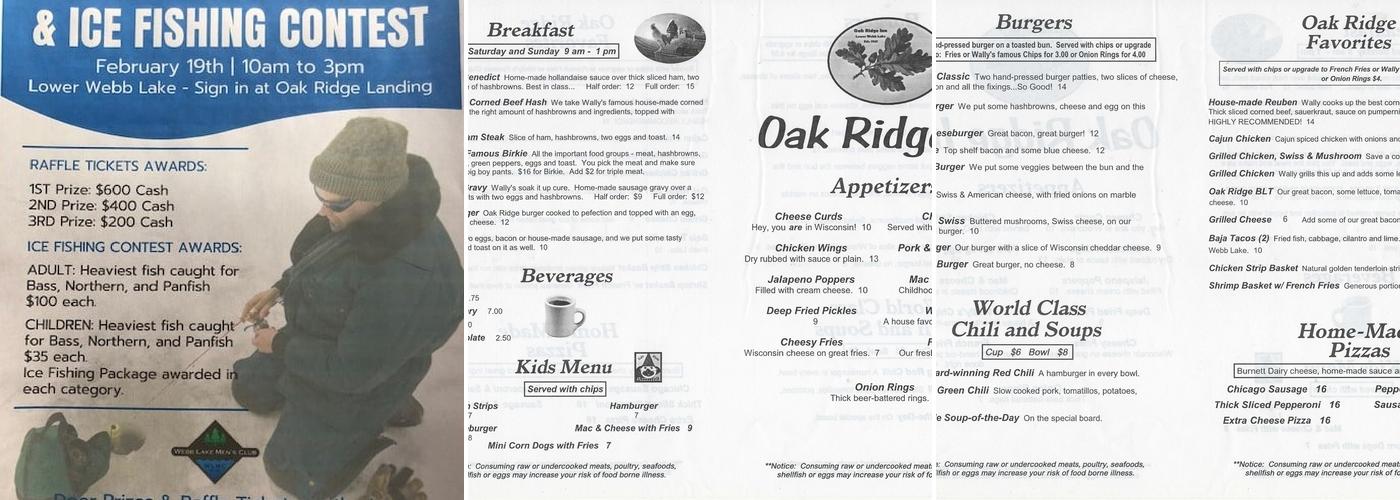 Oak Ridge Inn & Campground Menu