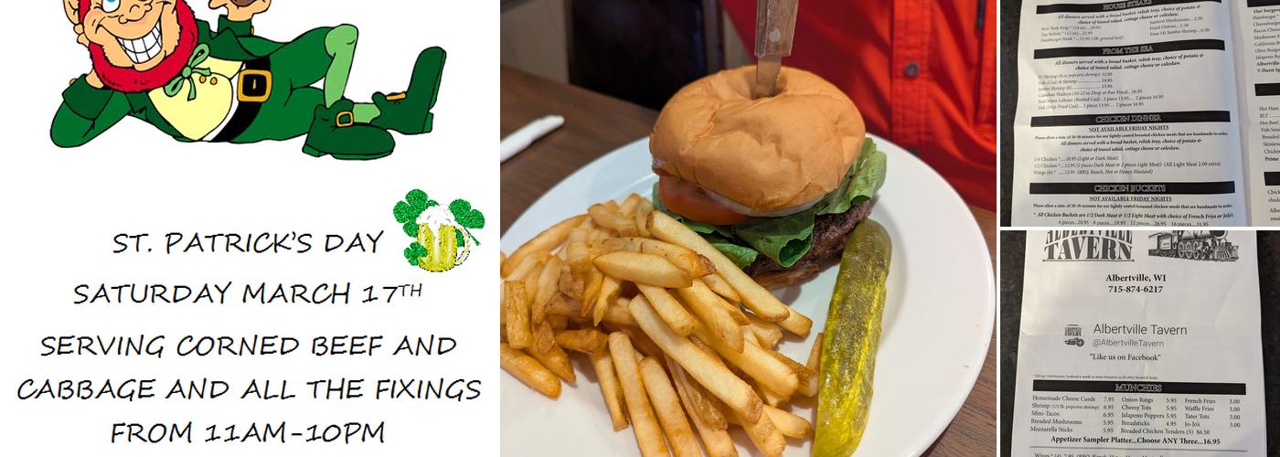 Albertville Tavern Menu