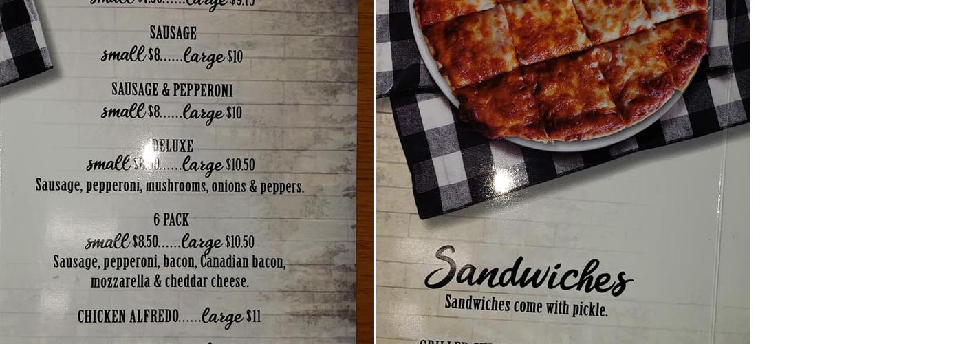 Birch Street Bar Menu