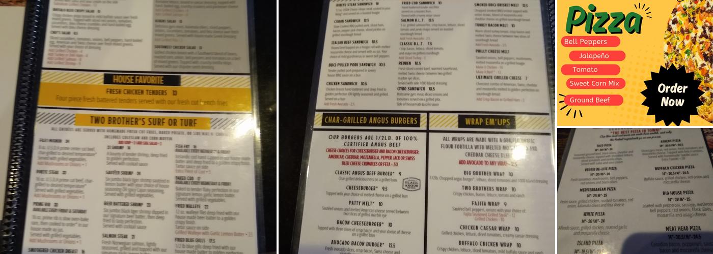 Red Baron Tavern Menu