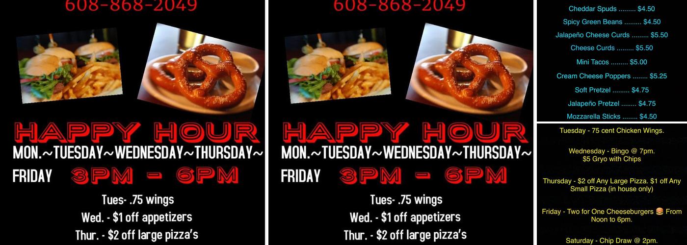 J R's Pub Menu